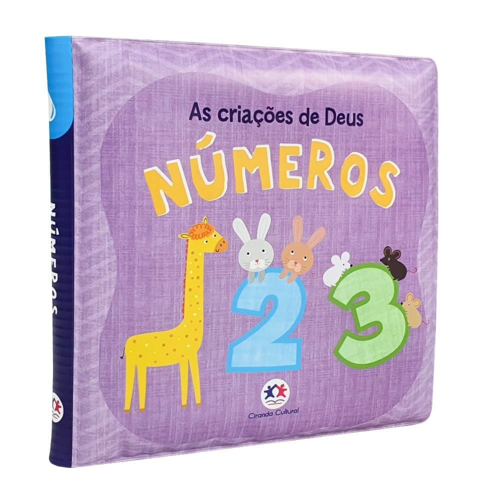 Livro Infantil De Banho Para Bebê - As criações de Deus - Números