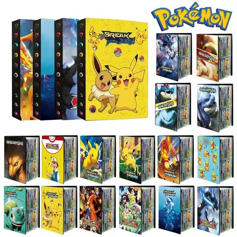 Álbum de capacidade de porta 240 cartão Pokemon CCG MTG Magic Yugioh Game Book RJEH