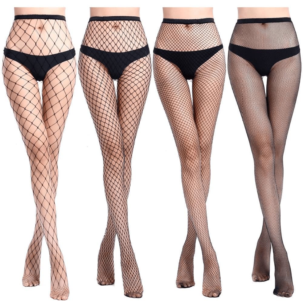 Meia Calça Arrastão Preto Trama Aberta Rede Gotica Adulto Fantasia