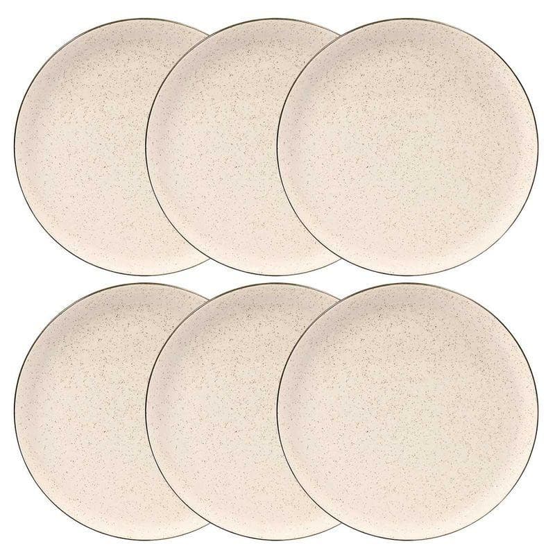Jogo de 6 Pratos Rasos 26 cm Oxford Flat Duna