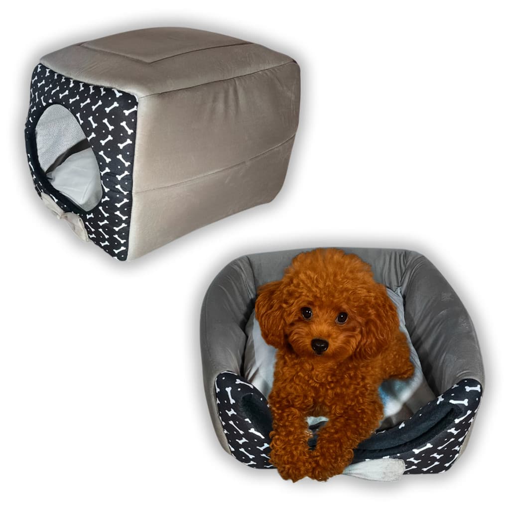 Casinha Toca Cama Iglu 2 Em 1 Cachorro Cão E Gato Tam P, M e G Super Conforto