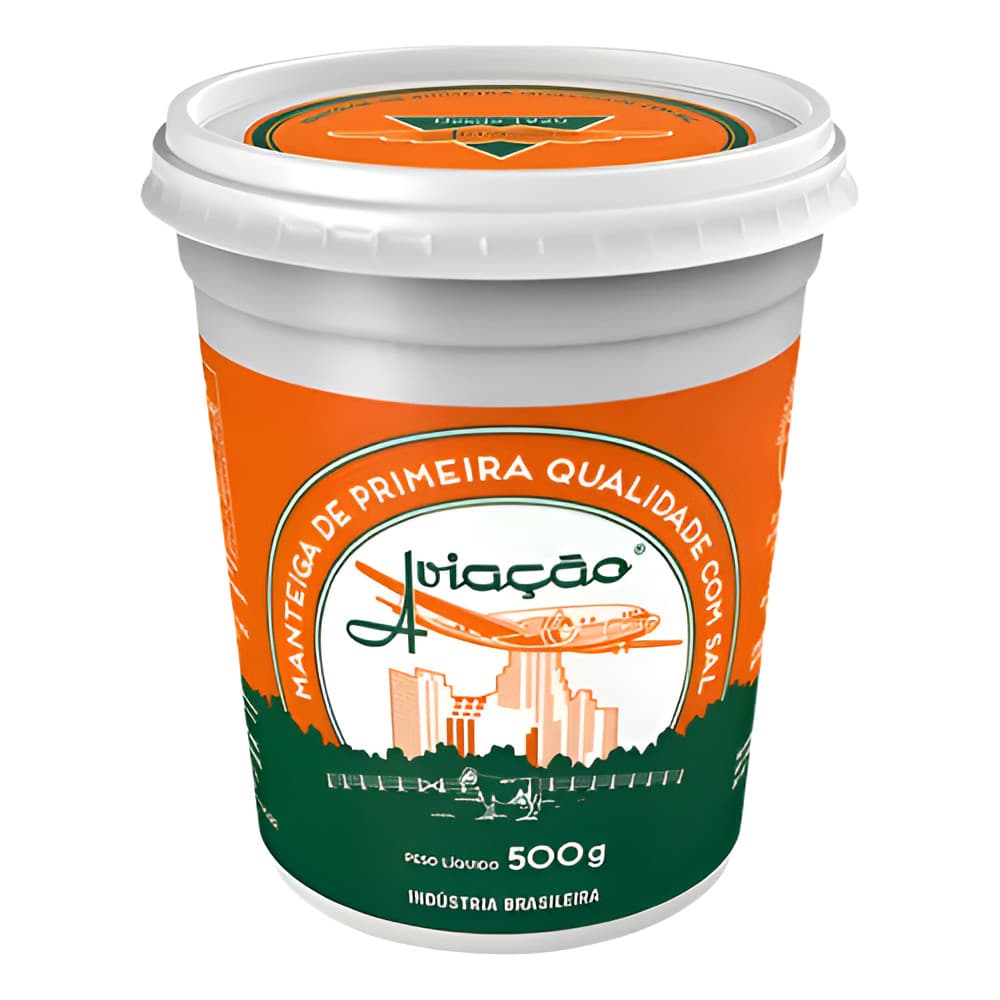 Manteiga Aviacao 500g Pote Com Sal Gamer