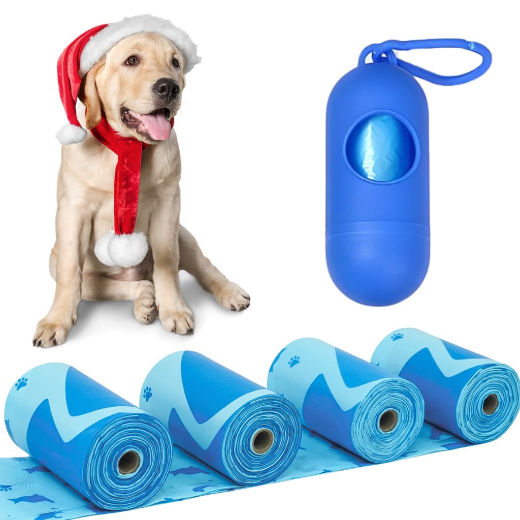Refil Saco Cata Caca 30 Saquinhos + Suporte Colorido Para Pet Higiênico Biodegradável
