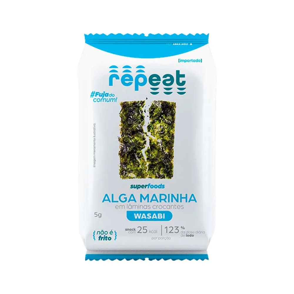 Snack Alga Marinha Com Wasabi Repeat 5g