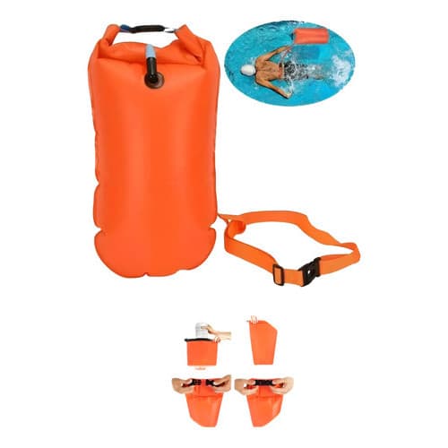 Bóia Saco Natação Águas Abertas Segurança Triathlon Alto Mar bolsa impermeavel inflavel docmumentos