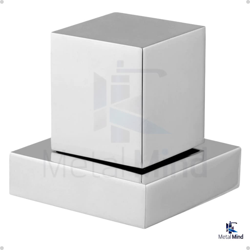 Acabamento Quadrado Cromado Luxo em Metal Para Registro De Chuveiro Padrão Deca