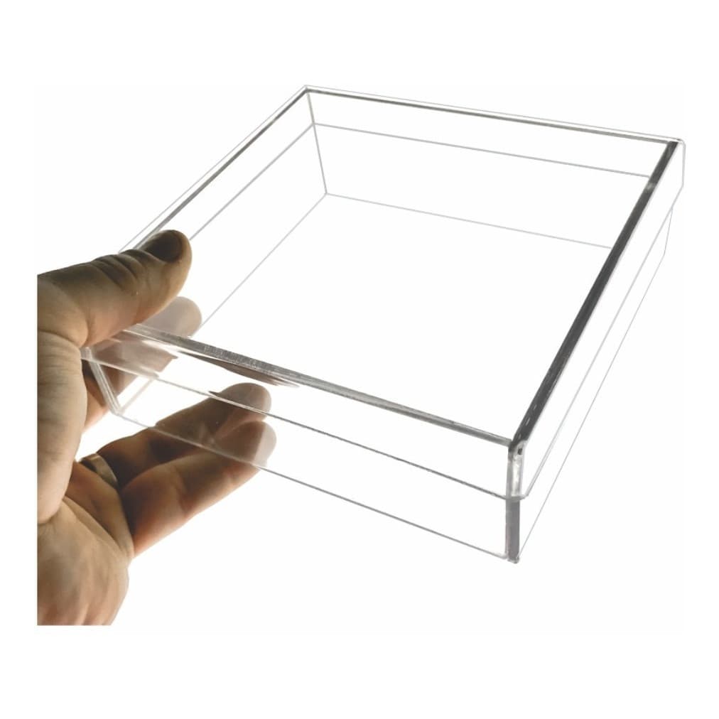 Caixa Acrilica Organizadora URBAN STUDIO 15x15x5cm Cor Transparente Liso