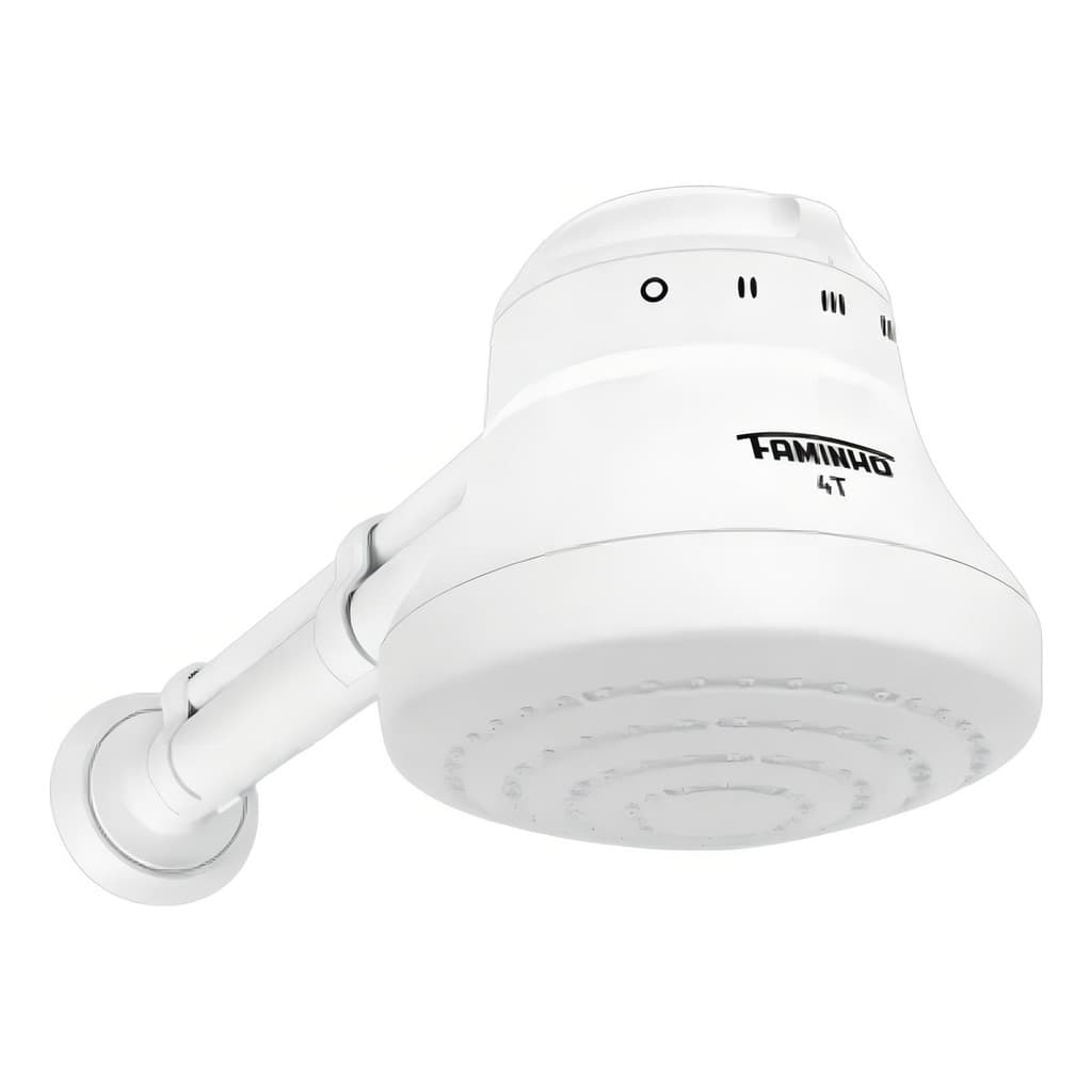 Chuveiro Elétrico Faminho 4T 6800W 220V com Braço - Branco