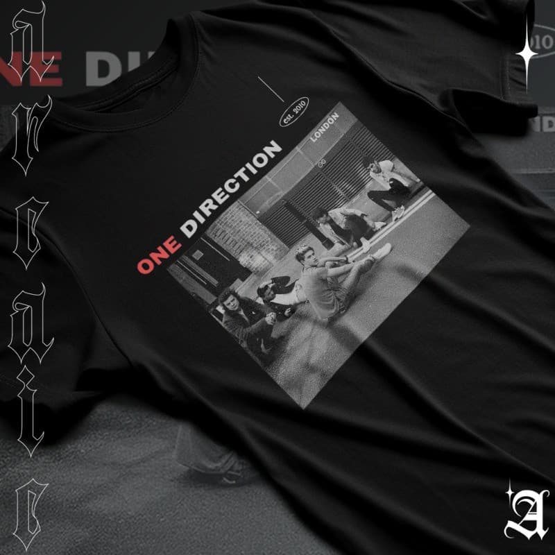 Camiseta Basica Algodao One Direction Boy Band Pop Est. 2020 Integrantes Graphic Unissex 02