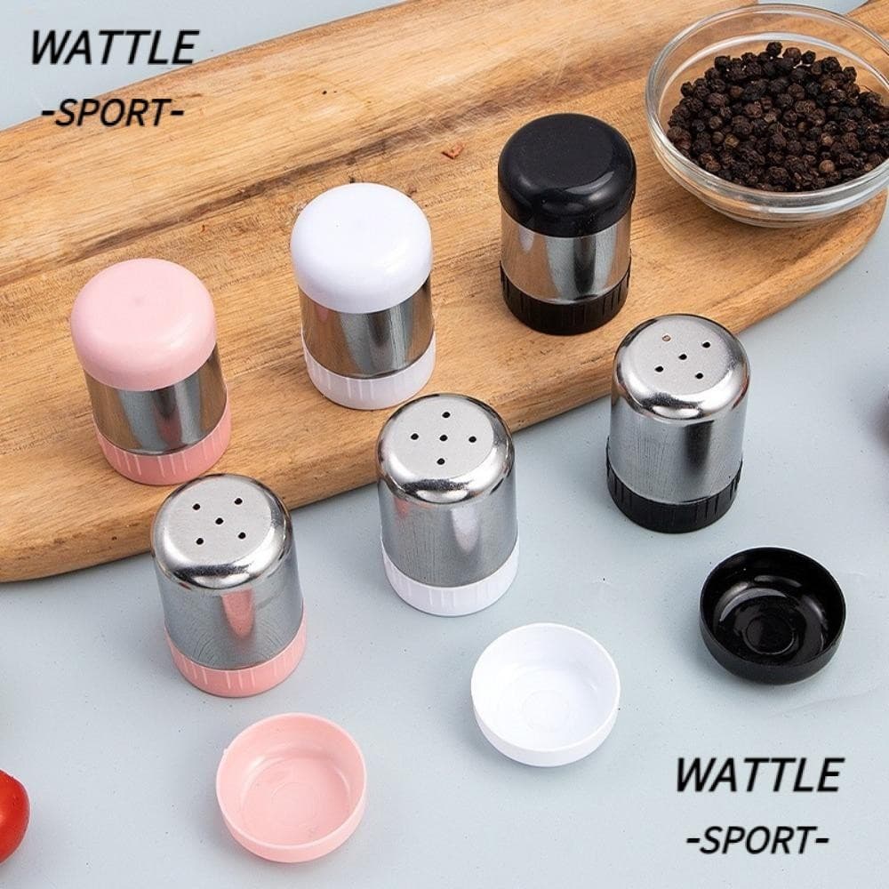 Saleiro WATTLE , Mini Garrafa De Tempero De Aço Inoxidável Com 5 Furos , Pequena De Pimenta Para Armazenamento De Condim