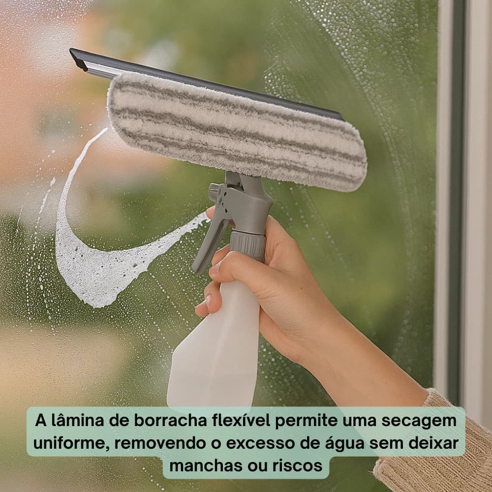 Rodo Limpa Vidros Spray Pano Mop Parede Pano Móvel Piso Janela Apartamento Cerâmica Esfrega Vitro