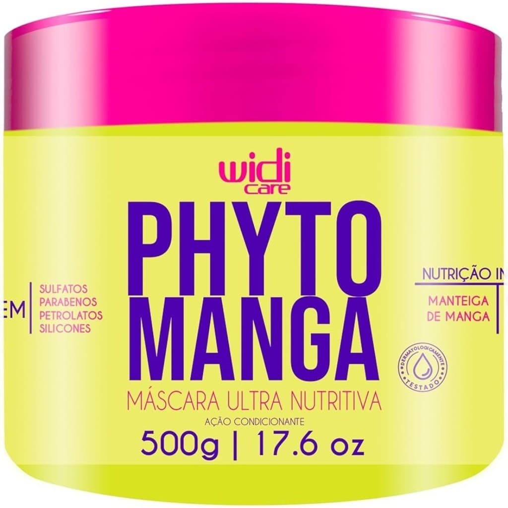 Phytomanga Máscara Ultra Nutritiva Condicionante Rosa - 500g - Widi Care