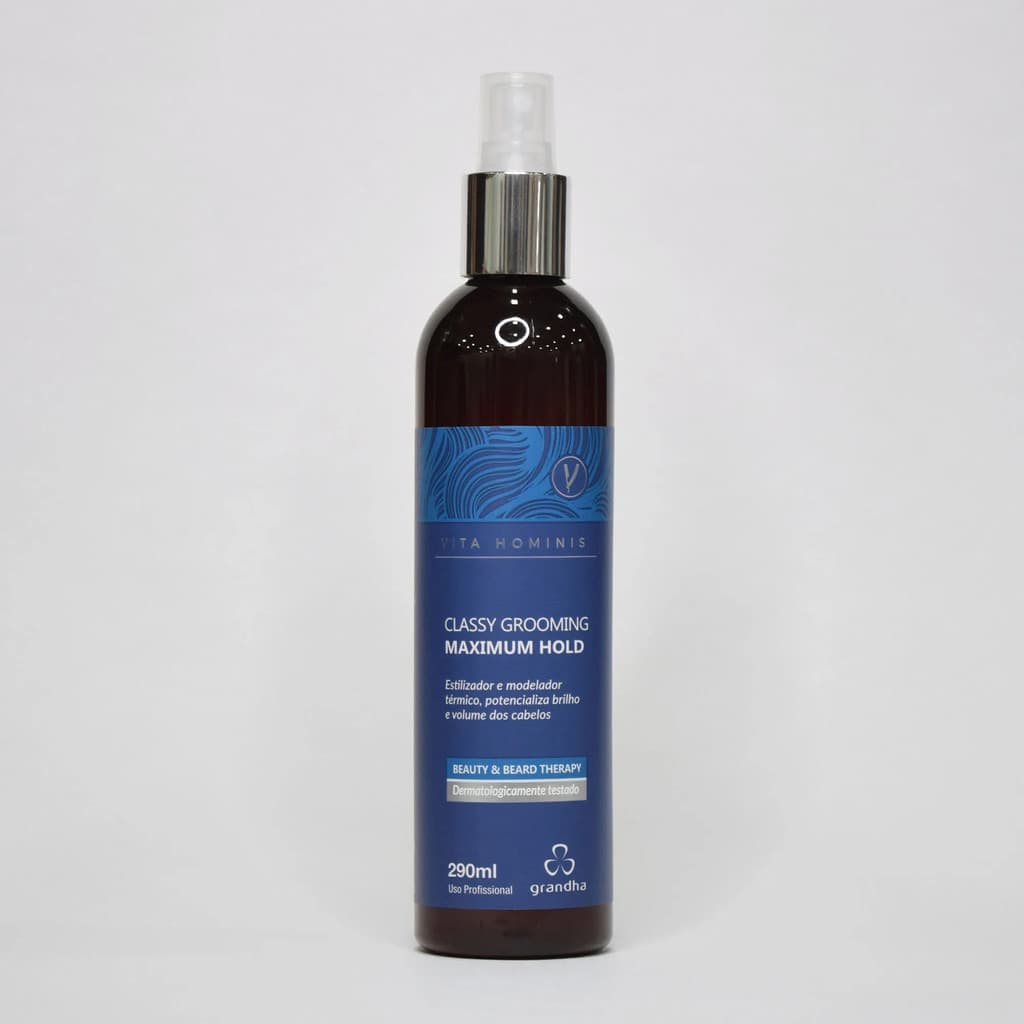 Modelador Vita Hominis Classy Grooming Maximum Hold 290ml - Brilho e Volume - Grandha