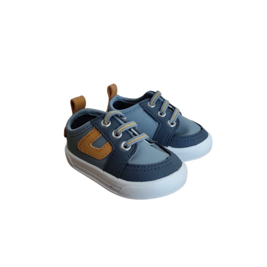 Tênis Menino Street Azul e Amarelo Pimpolho