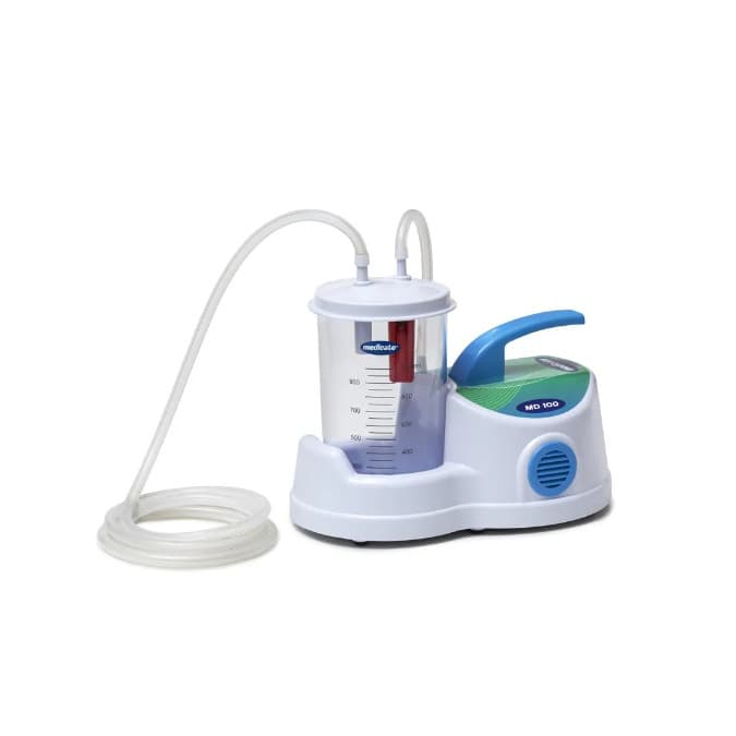 Bomba Vácuo Aspiradora Portátil 1L - Md100 Medicate Branco