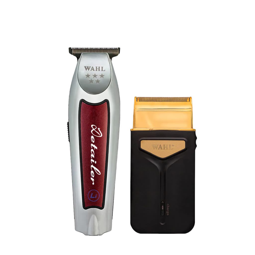 Maquina de Acabamento Detailer Bivolt com Base Carregadora e Travel Shaver Acabamento Ultrarrente