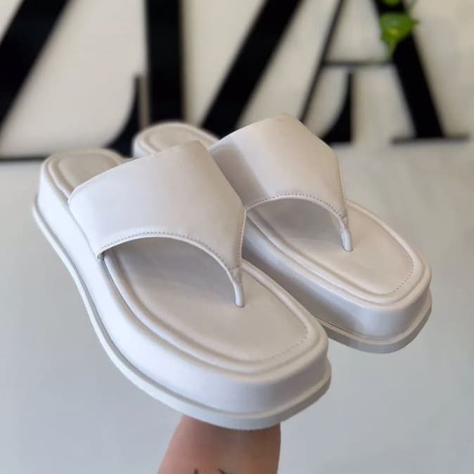 Papete Sandalia Plataforma Susi Confort Feminina Flatform Tratorada Couro Oferta Promoção Oferta Relâmpago !