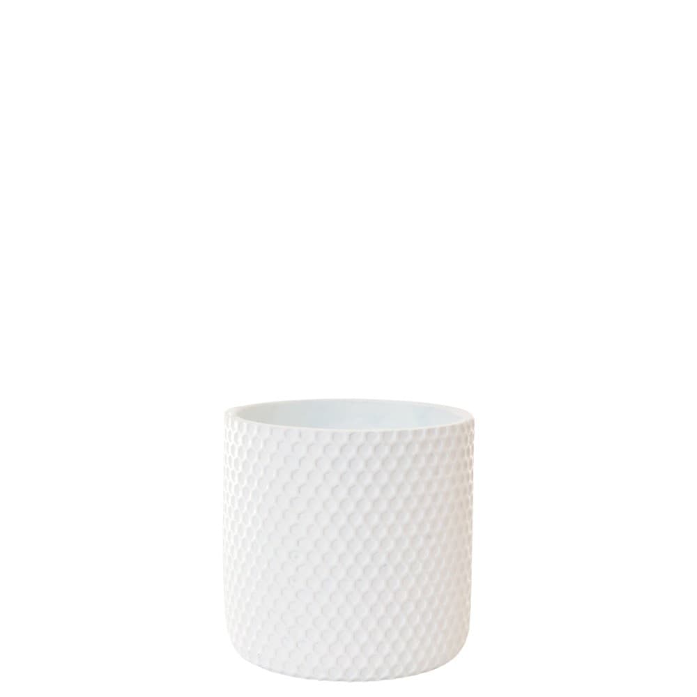 Cachepot honey vaso plantas flores pequeno branco