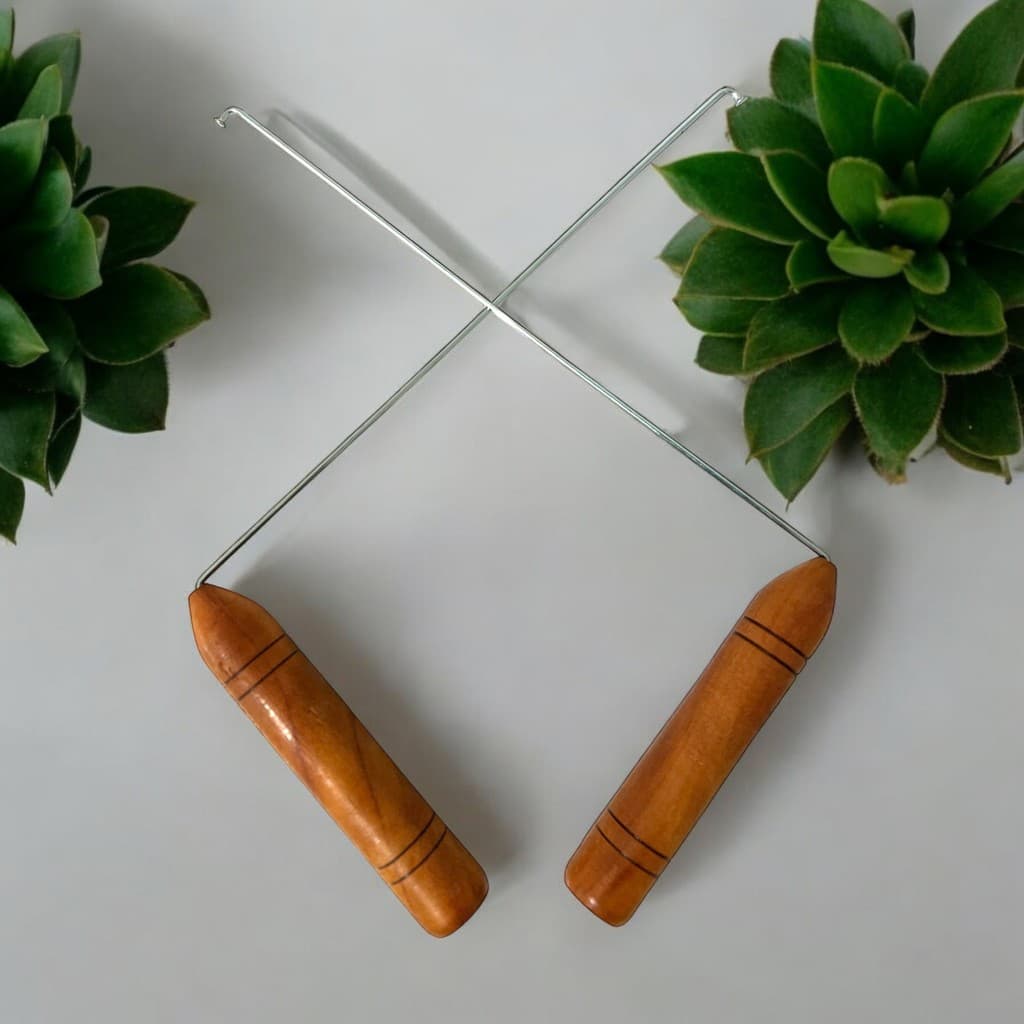 Dual Rod em Madeira para Radiestesia