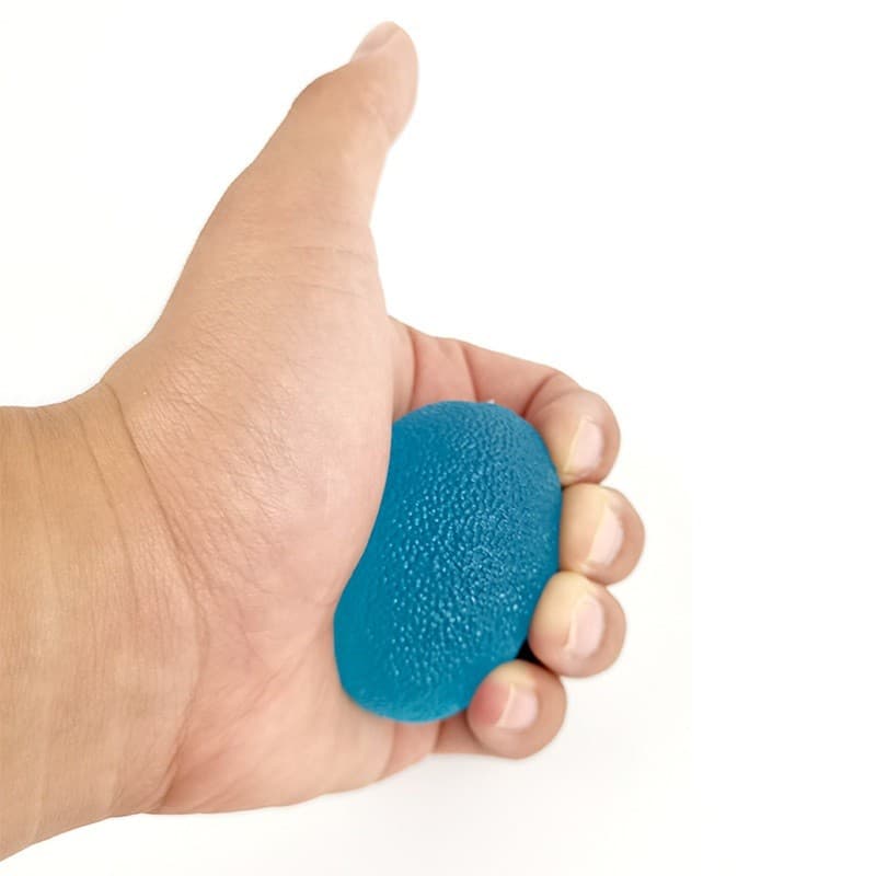 1 Aleatório Mão Pinça Bola Silicone Aperto De Fortalecedor Elástico Ovo Alívio Do Estresse Dedo Exercício Ferramenta