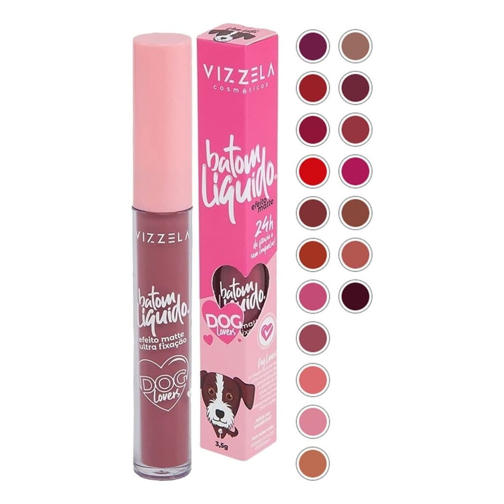 Batom Líquido Dog Lovers - Vizzela - Efeito Matte