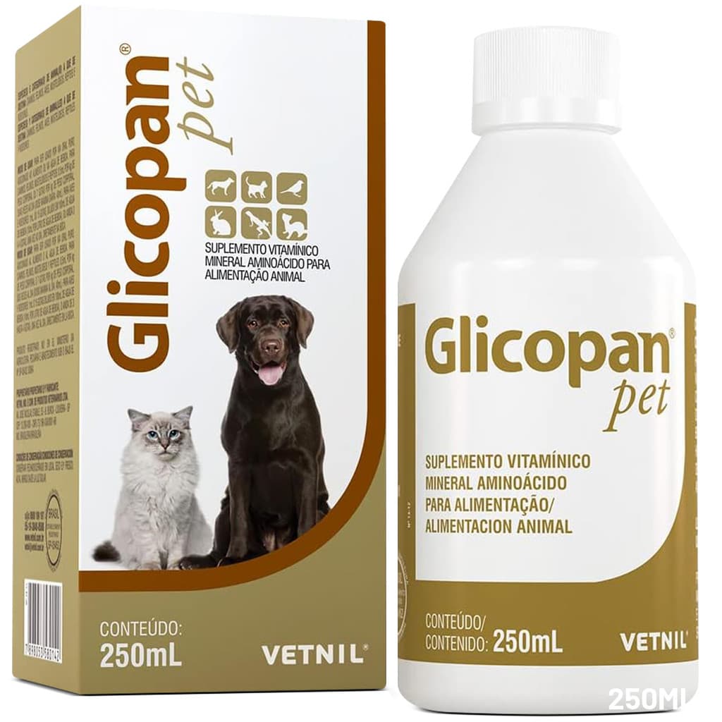 Glicopan Pet  250ml Suplementação De Vitaminas Vetnil