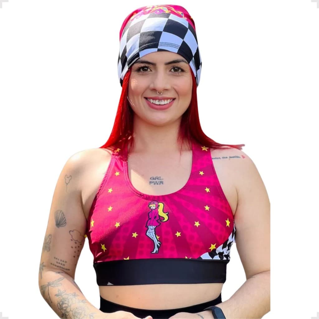 Top Nadador Desenho Penélope Charmosa Academia Fitness