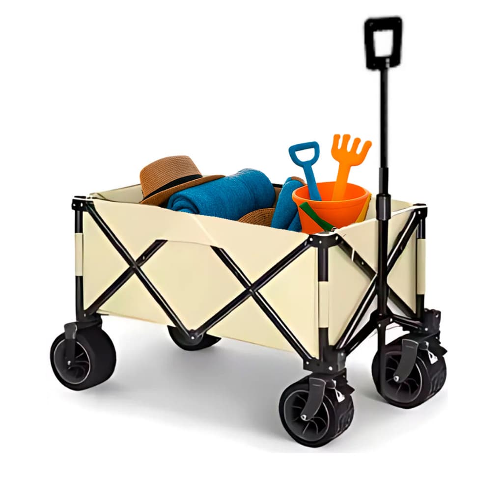 Carrinho Camping Praia Feira Dobrável Pesca Mercado 180kg
