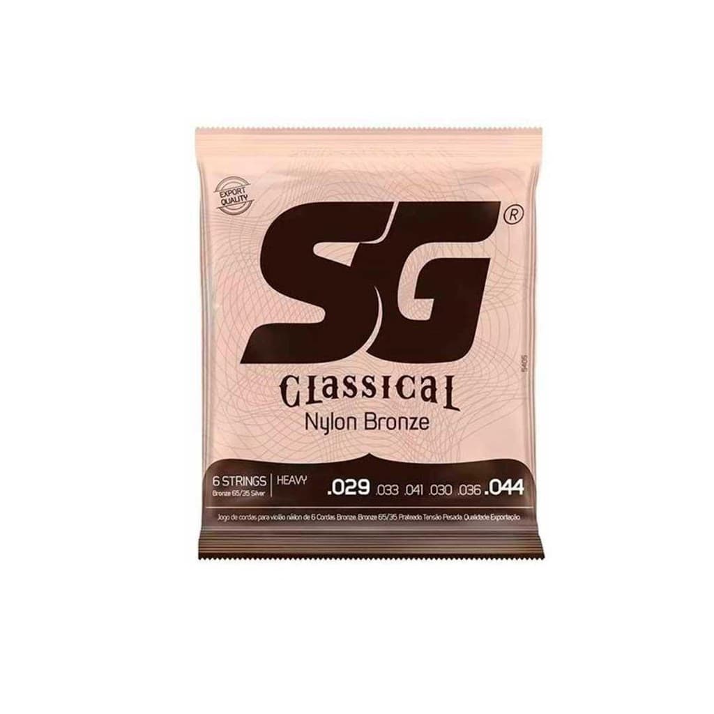 Encordoamento P/violão Nylon Bronze 65/35 Prata Tensão Alta Sg 0.029 [F108]