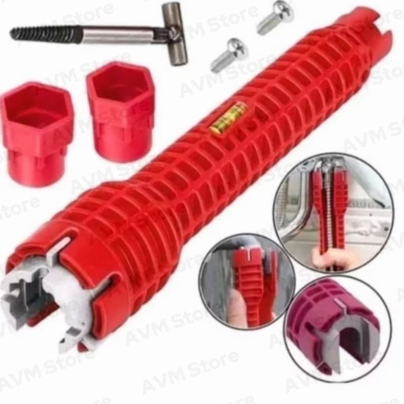 Chave Hidráulica Grifo Multifuncional 8 em 1 Para Encanamento e Reparos Hidráulicos