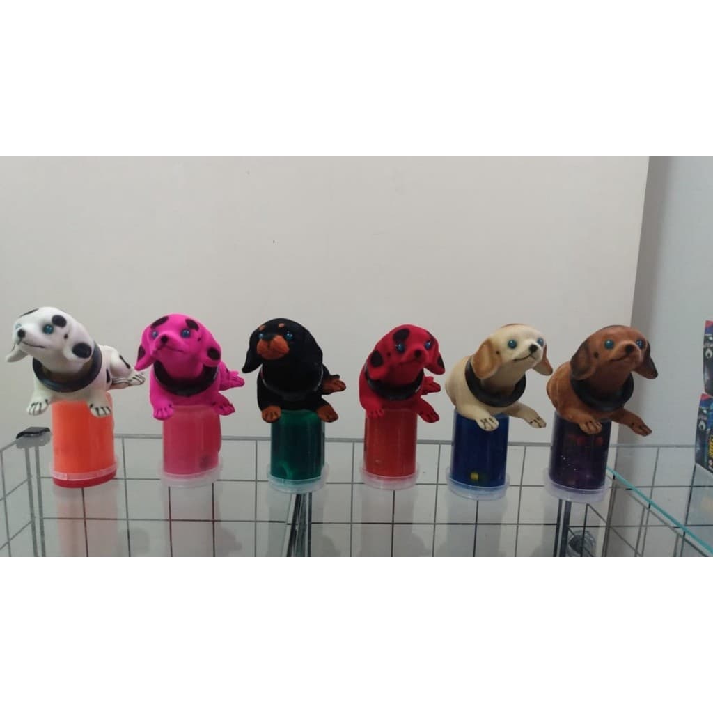kit com 5 Cachorrinhos que balança a cabeça , para decoração de carros e ambientes
