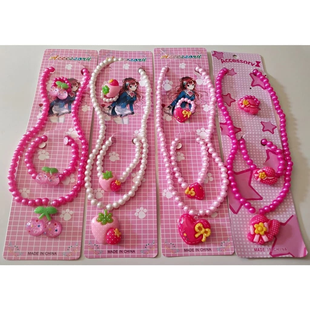 Kit 3/6/12 Cartelas De Colar Conjunto Casal Carteiras Tem Colar Pulseira Anel Com Pingente