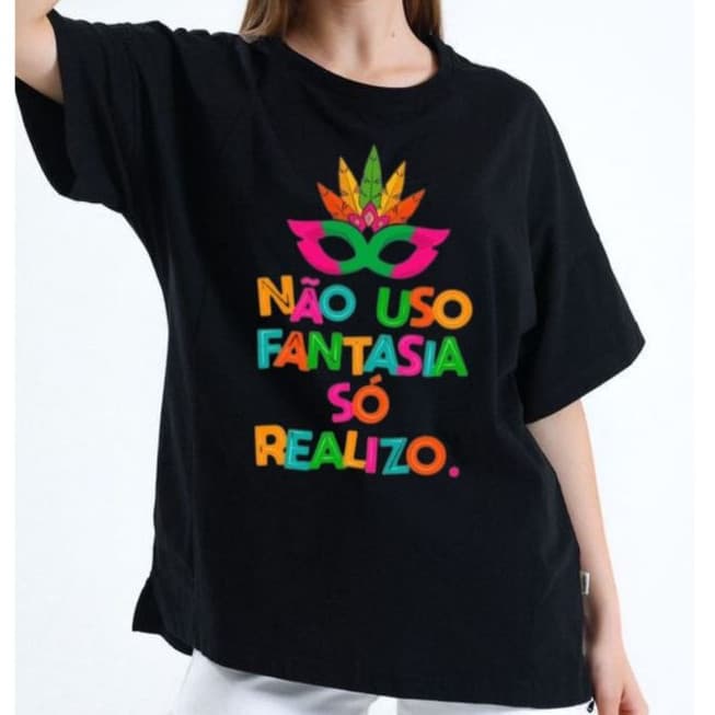 Camiseta Camisa Unissex T-shirt Estampada Blusa Carnaval Festa Bloquinho Bloco 2025
