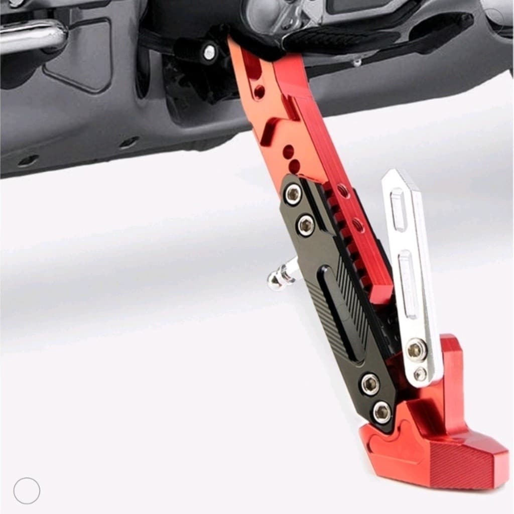 Cavalete Esportivo Descanso para Moto Pezinho Regulável com Mola Universal
