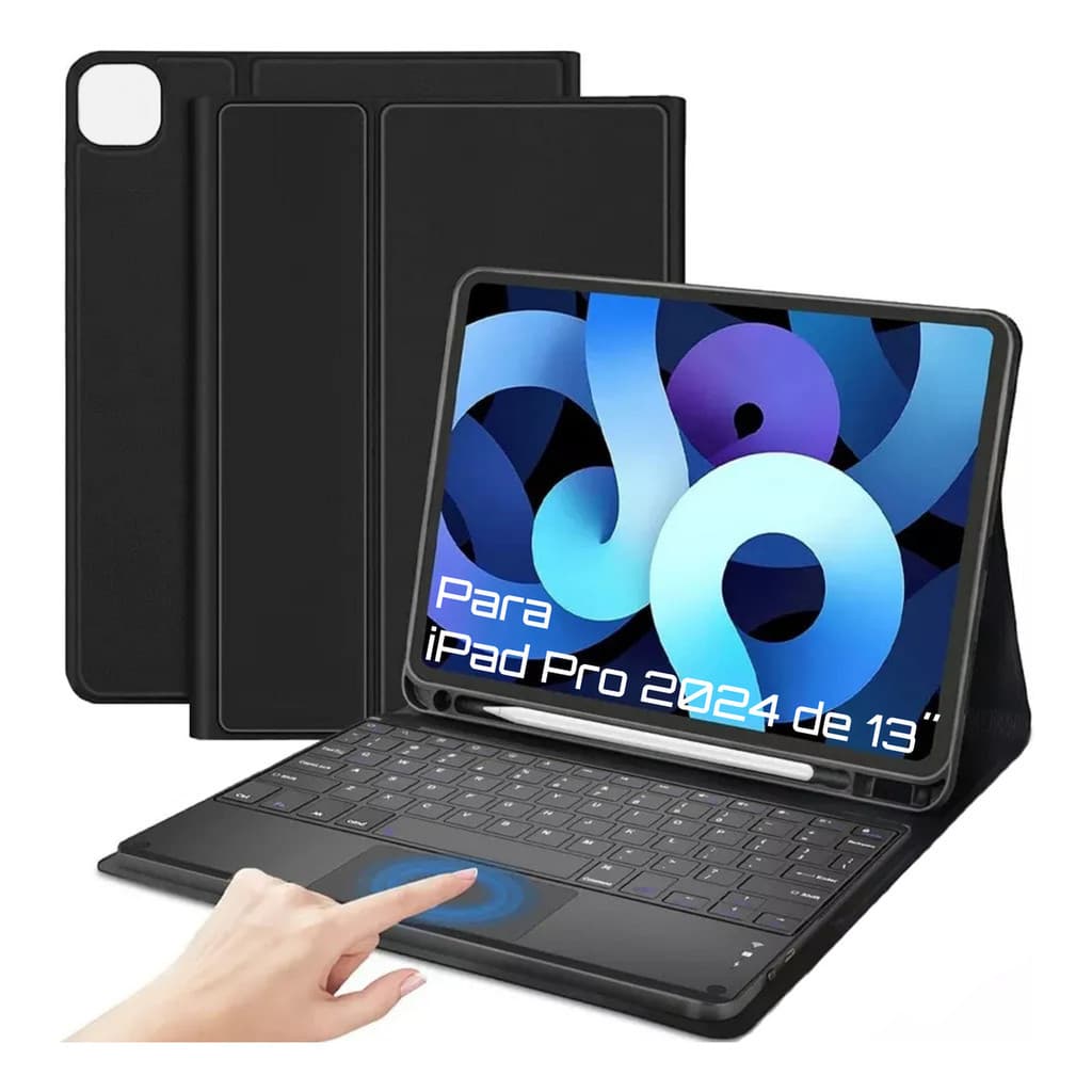 CZY Capa Case Com Teclado Touchpad Sem Fio Para iPad Pro 13(2024) 13 Polegadas