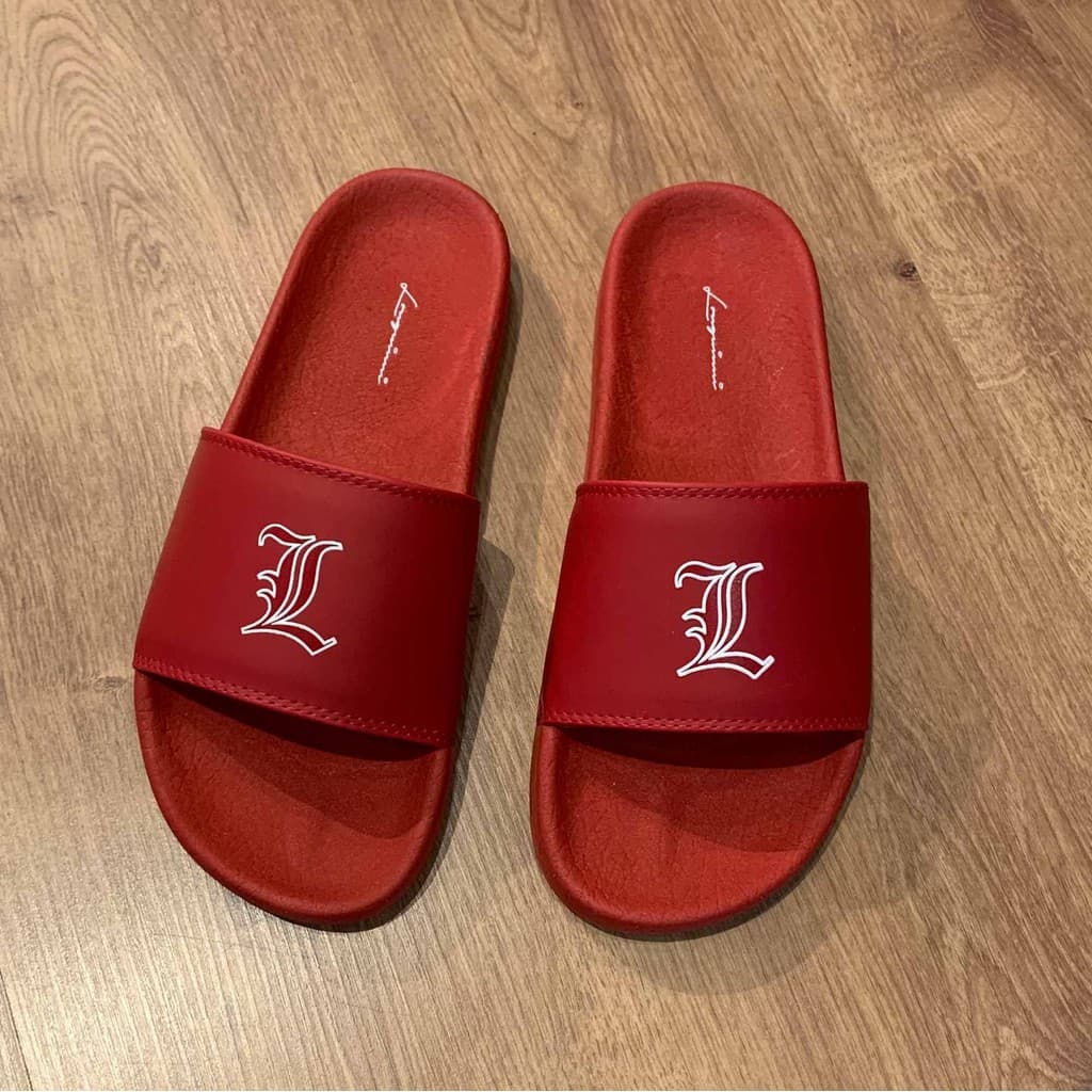 Chinelo Slide Longuinni Side Vermelho