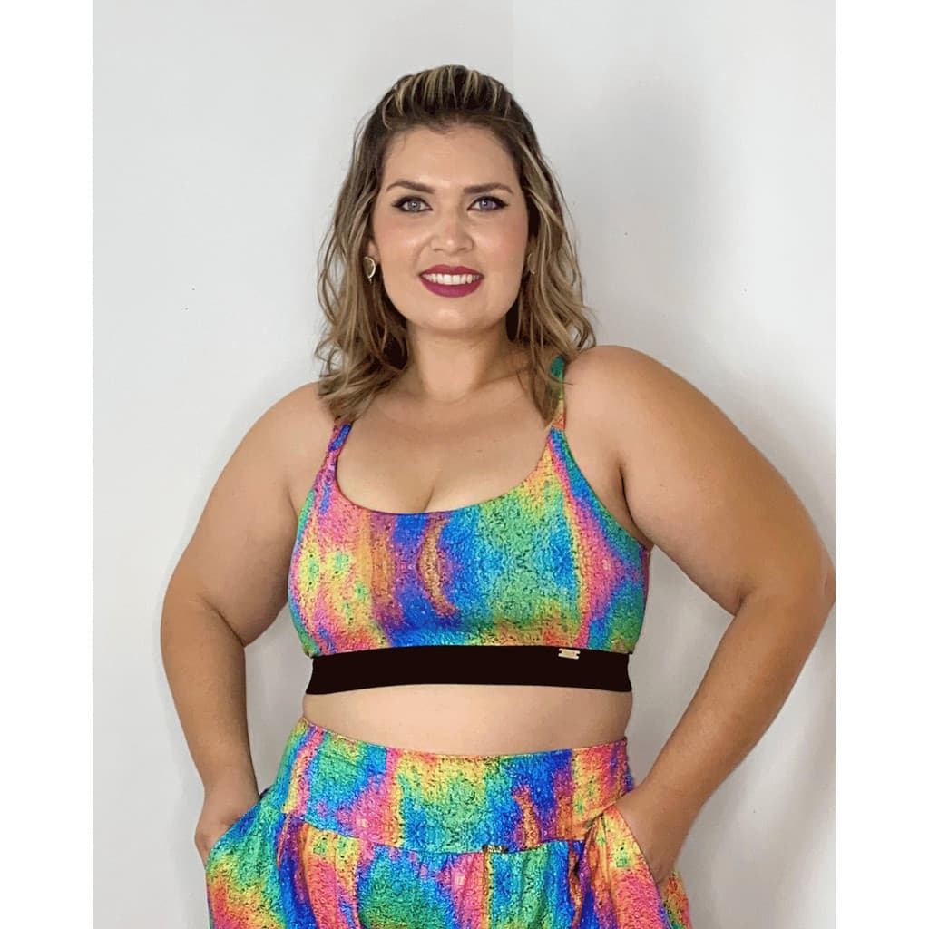 Top Fitness Sustentação Clara Colors