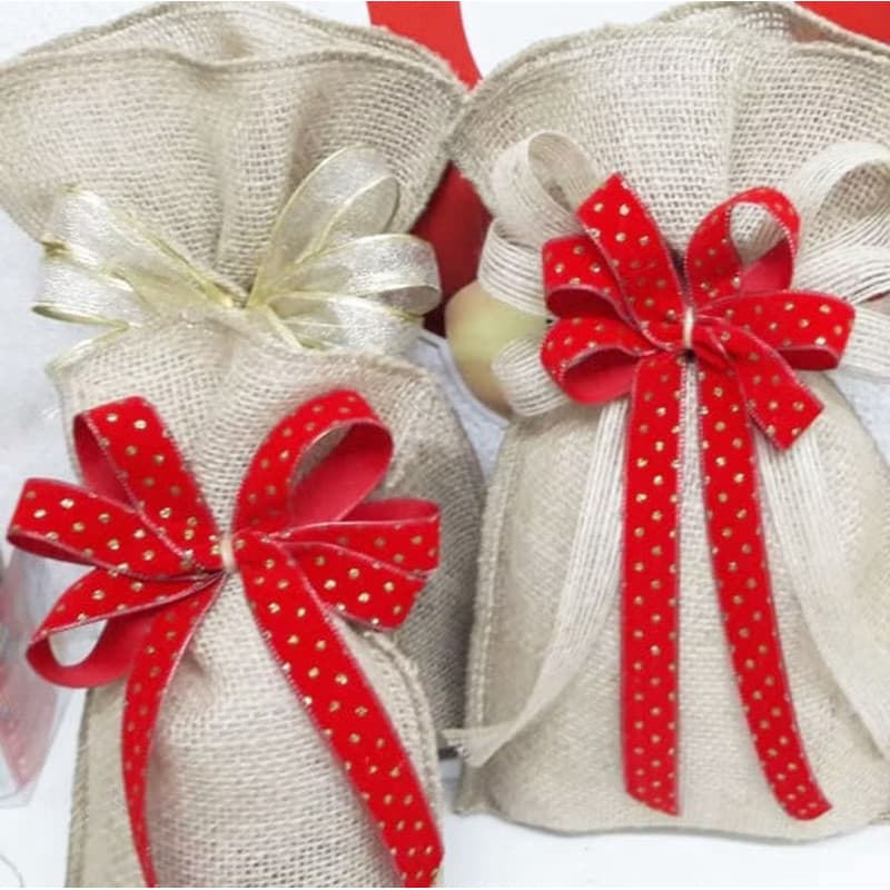 Kit Sacos de Juta Embalagem Brindes Lembrancinhas Presentes Festas Eventos Festa Junina