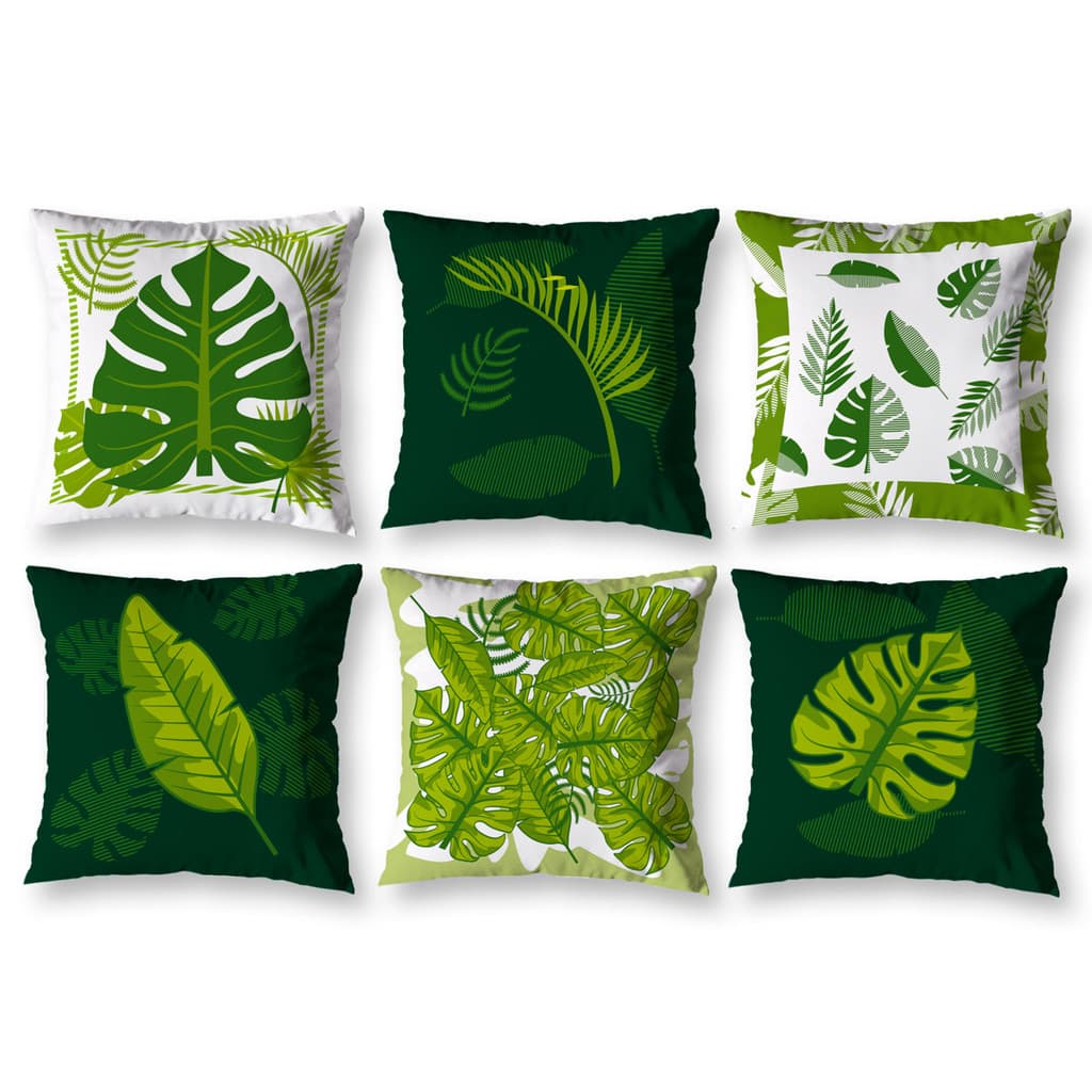 Kit 6 Almofadas Cheias 40cm x 40cm Sala Capas Decorativas Estampadas Digital Com Enchimento
