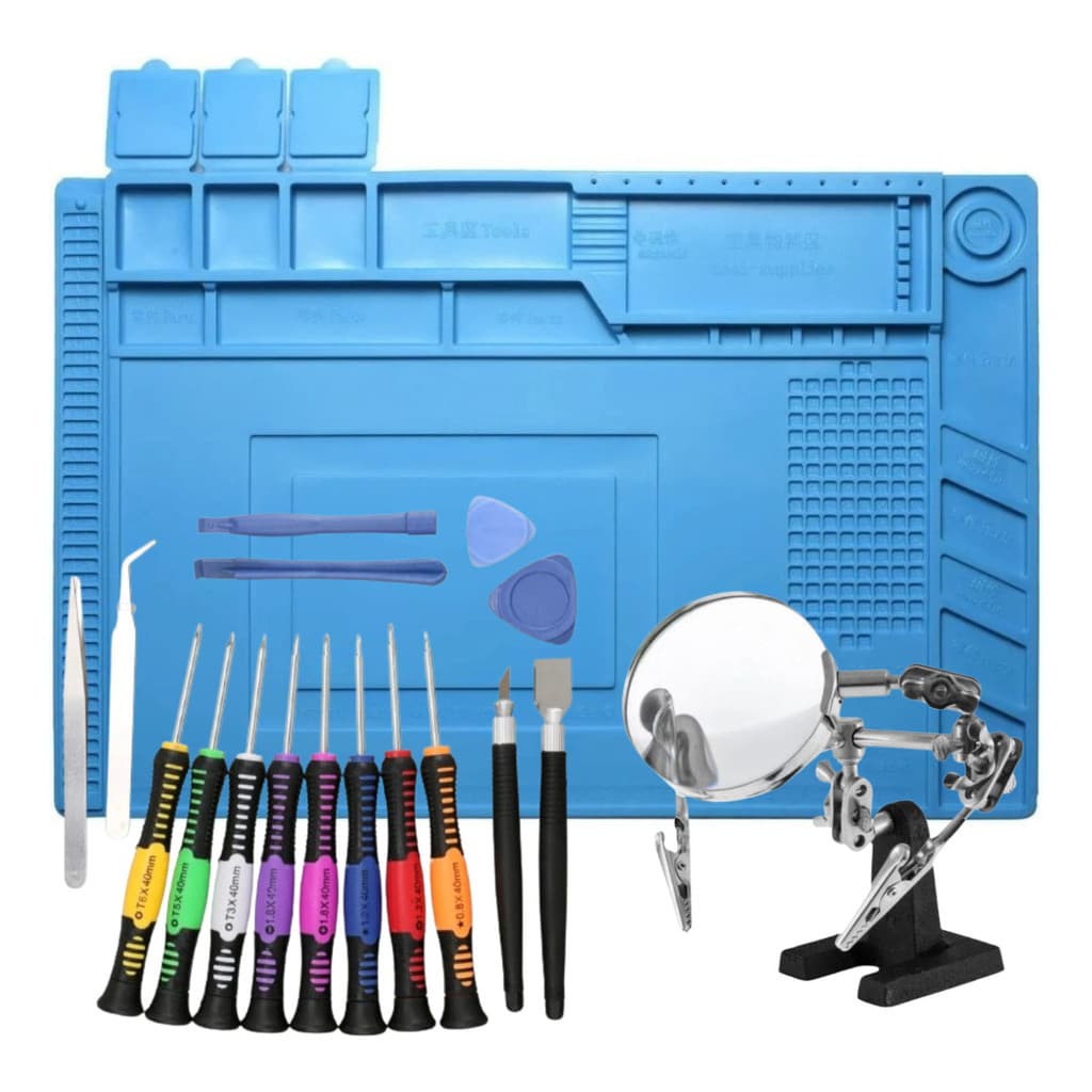 Kit Manutenção Basico Mantagrande+chaves Precisão 16pçs+lupa