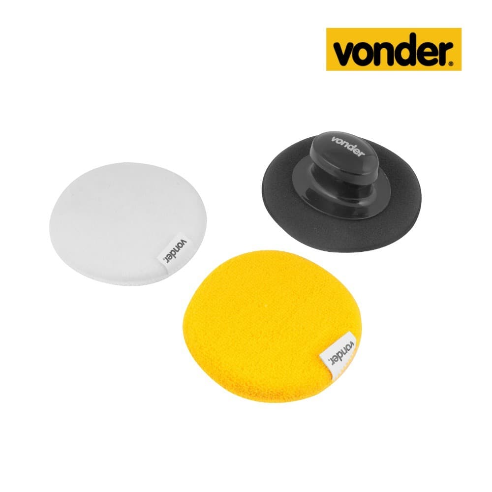 Kit para Polimento com Suporte Vonder – Compatível com Furadeira e Parafusadeira