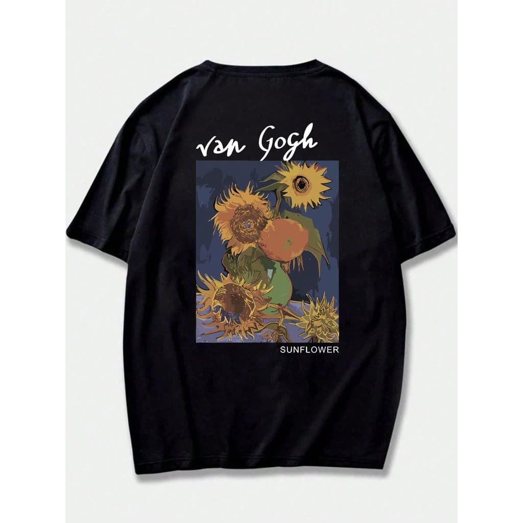 Camiseta Van Gogh Unissex Moda Streetwear Lançamento 100% Algodão