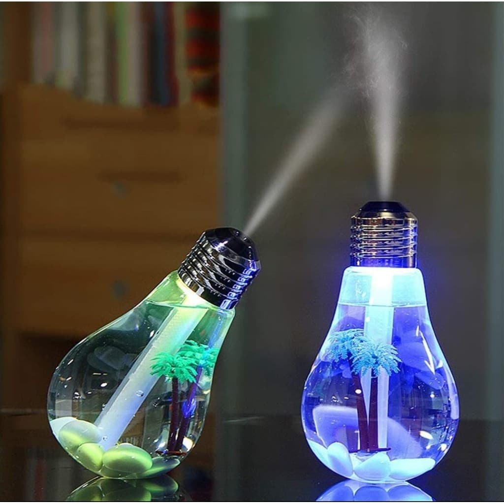 UMIDIFICADOR E AROMATIZADOR DE AR LUMINARIA EM FORMATO DE LAMPADA