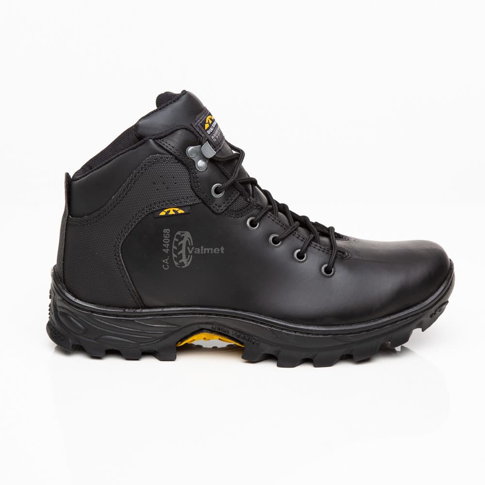 Bota Com CA Bull Terrier Original Botina Com Bico de PVC Bota Valmet De Couro Costurada