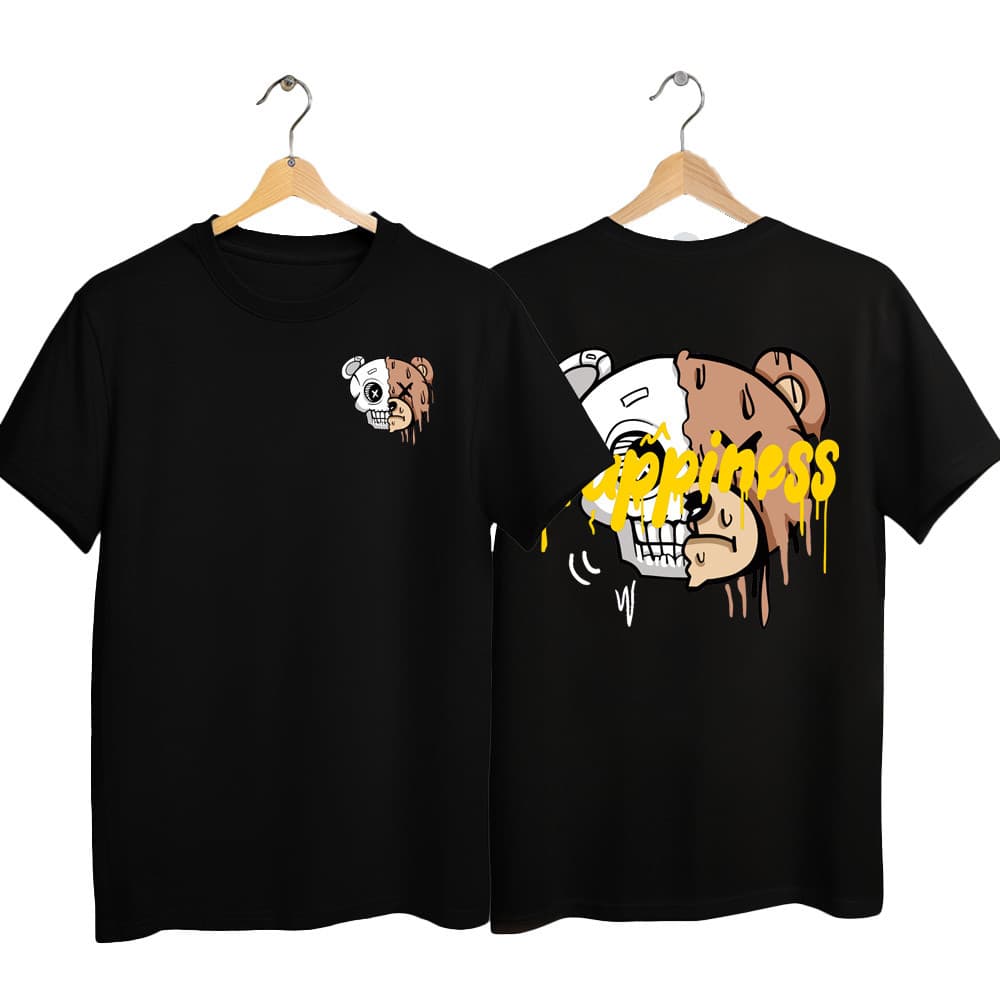 Camiseta Preta Infantil Juvenil Roupa de Estampas Diferentes Frete e Costas ColorFul