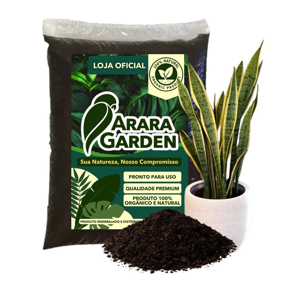Terra Adubada Substrato para Espada de São Jorge 2kg/5kg/10kg/20kg – Substrato Ideal Pronto para Uso