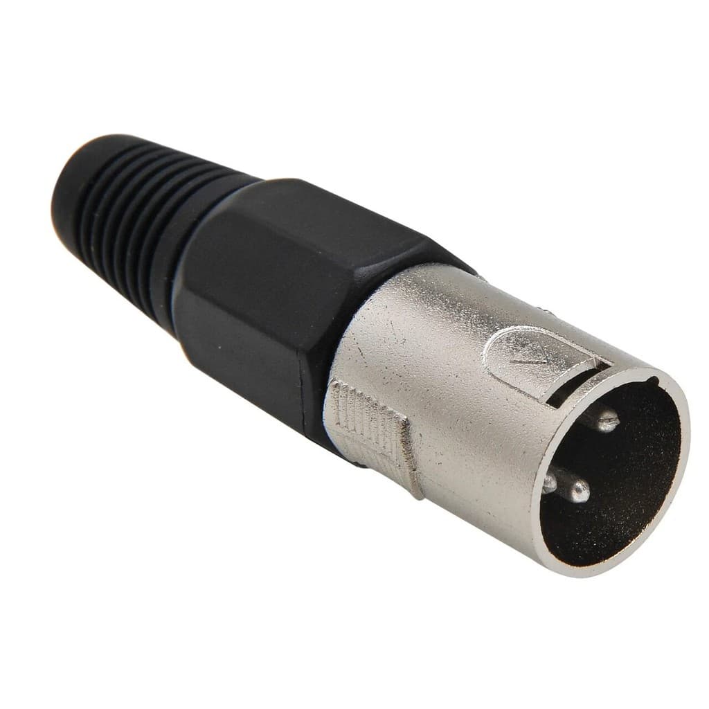 Conector Cannon XLR Macho Preto Storm - PGCN0004