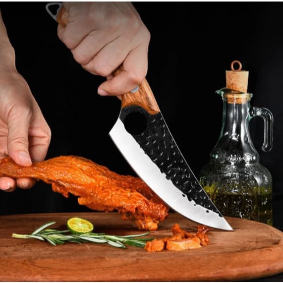 Faca Artesanal Afiada Bainha Cozinha Churrasco Talheres Cozinha Canivete Corta Carne Cocha Espátula