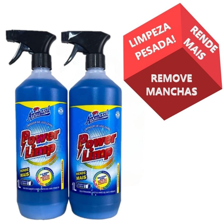 Flotador limpeza pesada uso geral 1 Litro Power Limp remove manchas