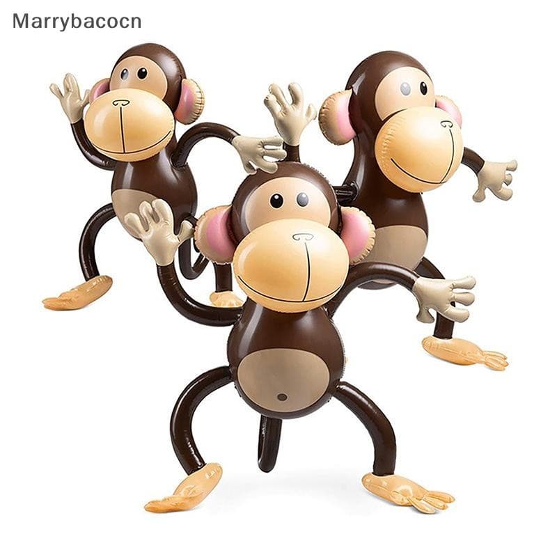 [MAR] Balão De Macaco Inflável De PVC Animal Para Crianças Decorações De Festa De Feliz Aniversário Favor Infantil Ballo